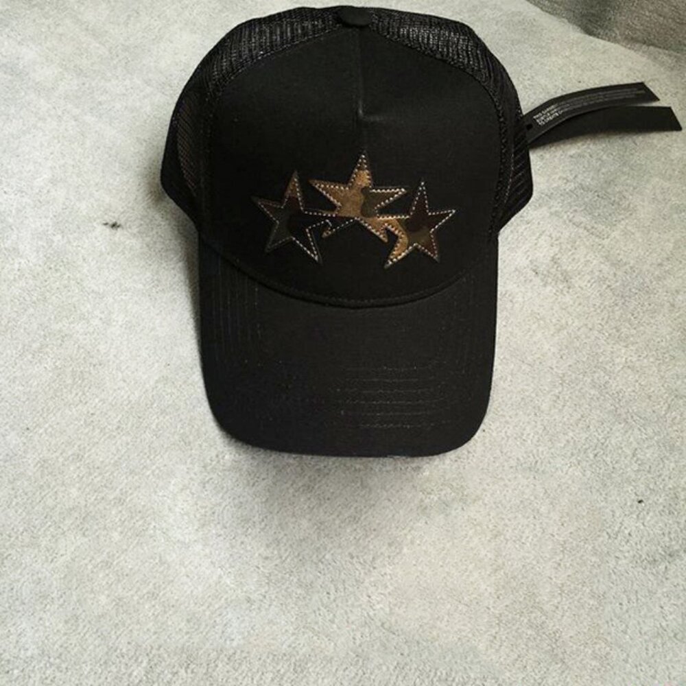Amiri 3 Star Trucker Hat